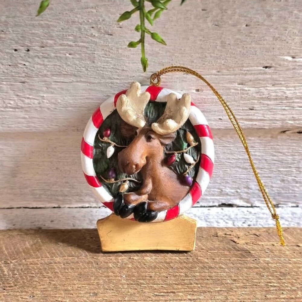 Big Sky Carvers Mountain Mooses Phyllis Driscoll Christmas Ornament Bearfoots